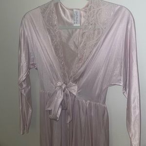 Vintage 60s Lilac Long Sleeve Nightgown